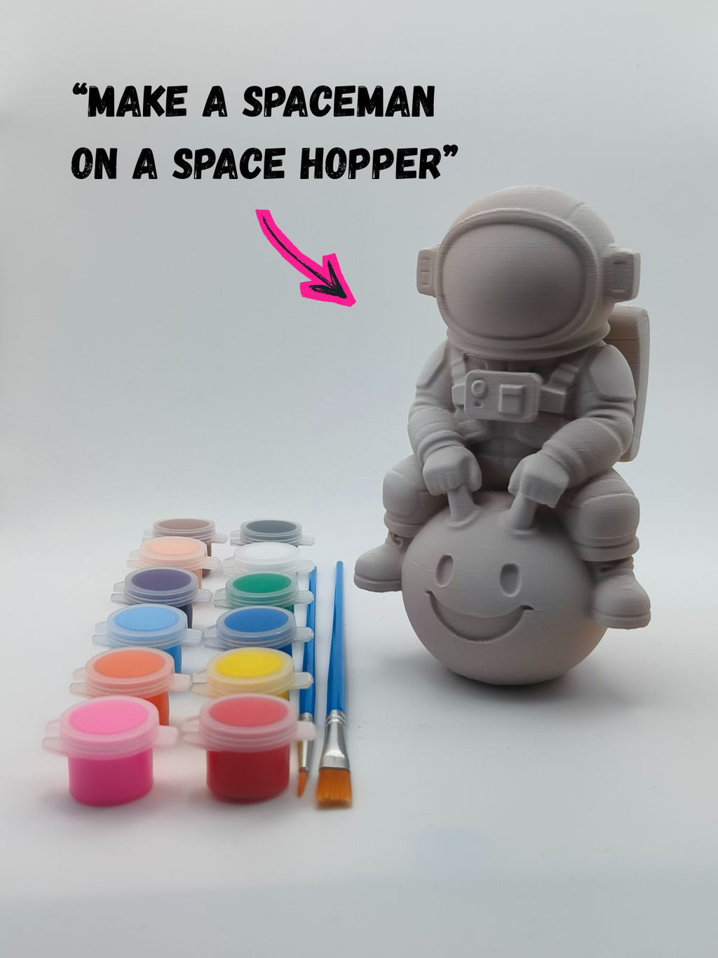 Paint Your Own Anything - Custom sculpture paint kit with paints and brushes