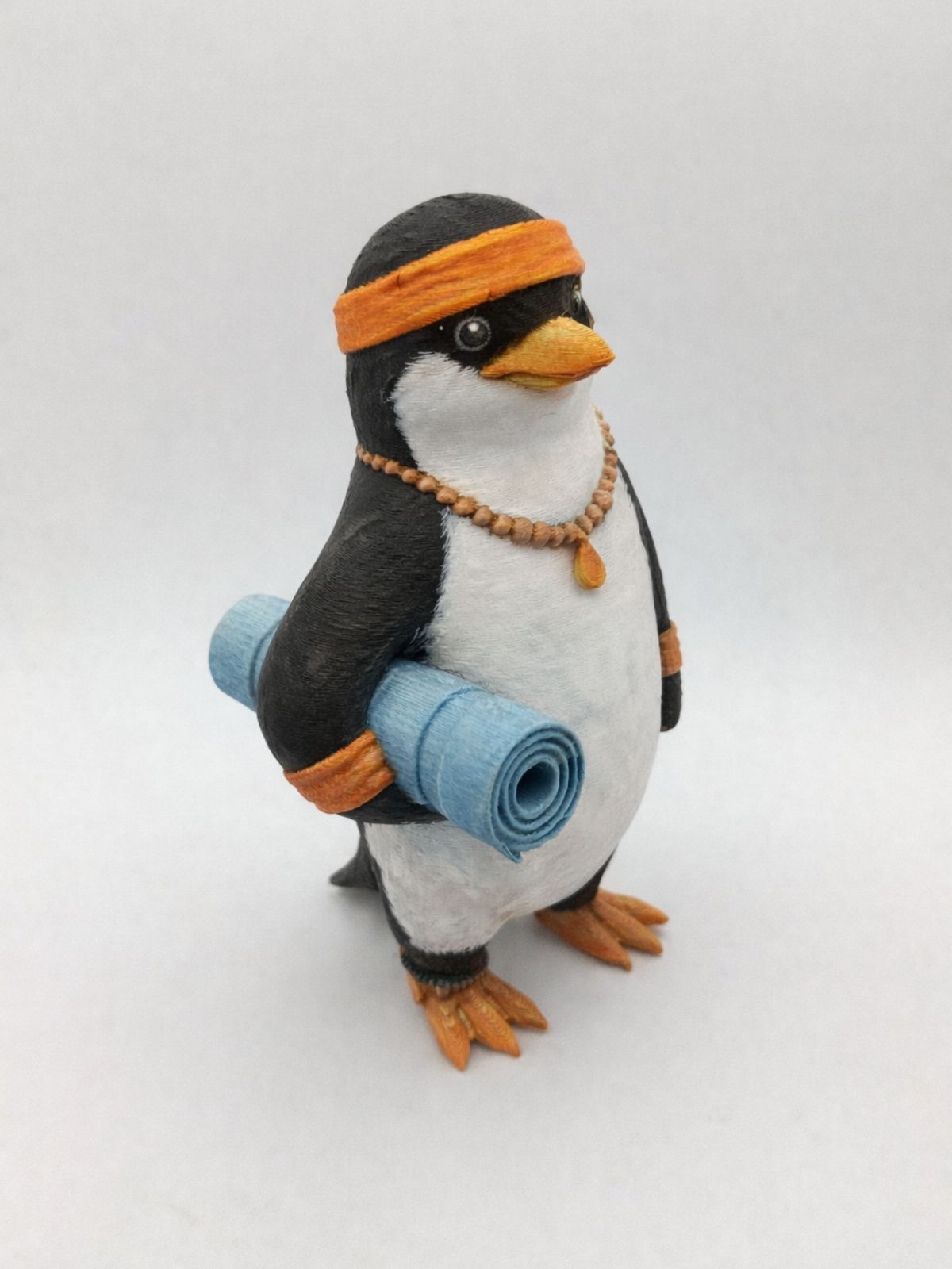 Paint Your Own Yoga Penguin - Sculpture paint kit with paints and brushes