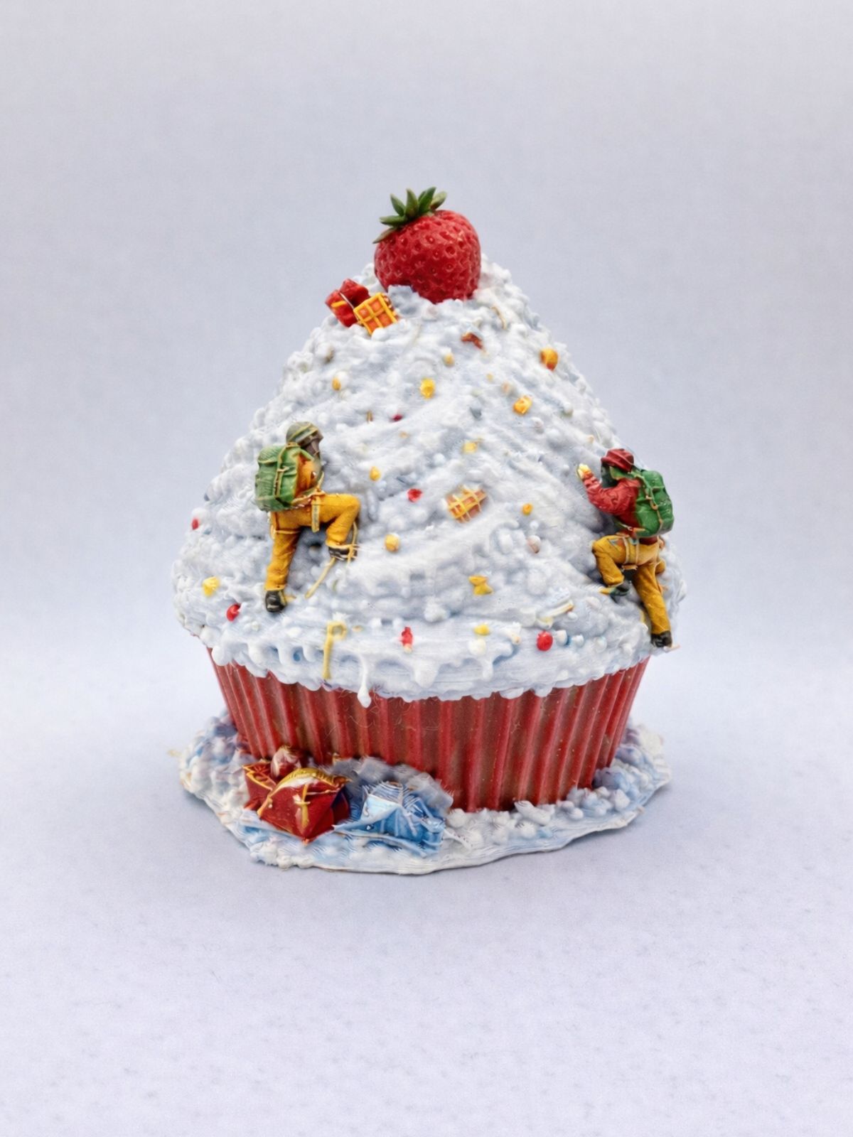 Paint Your Own Cupcake Mountain - Sculpture paint kit with paints and brushes