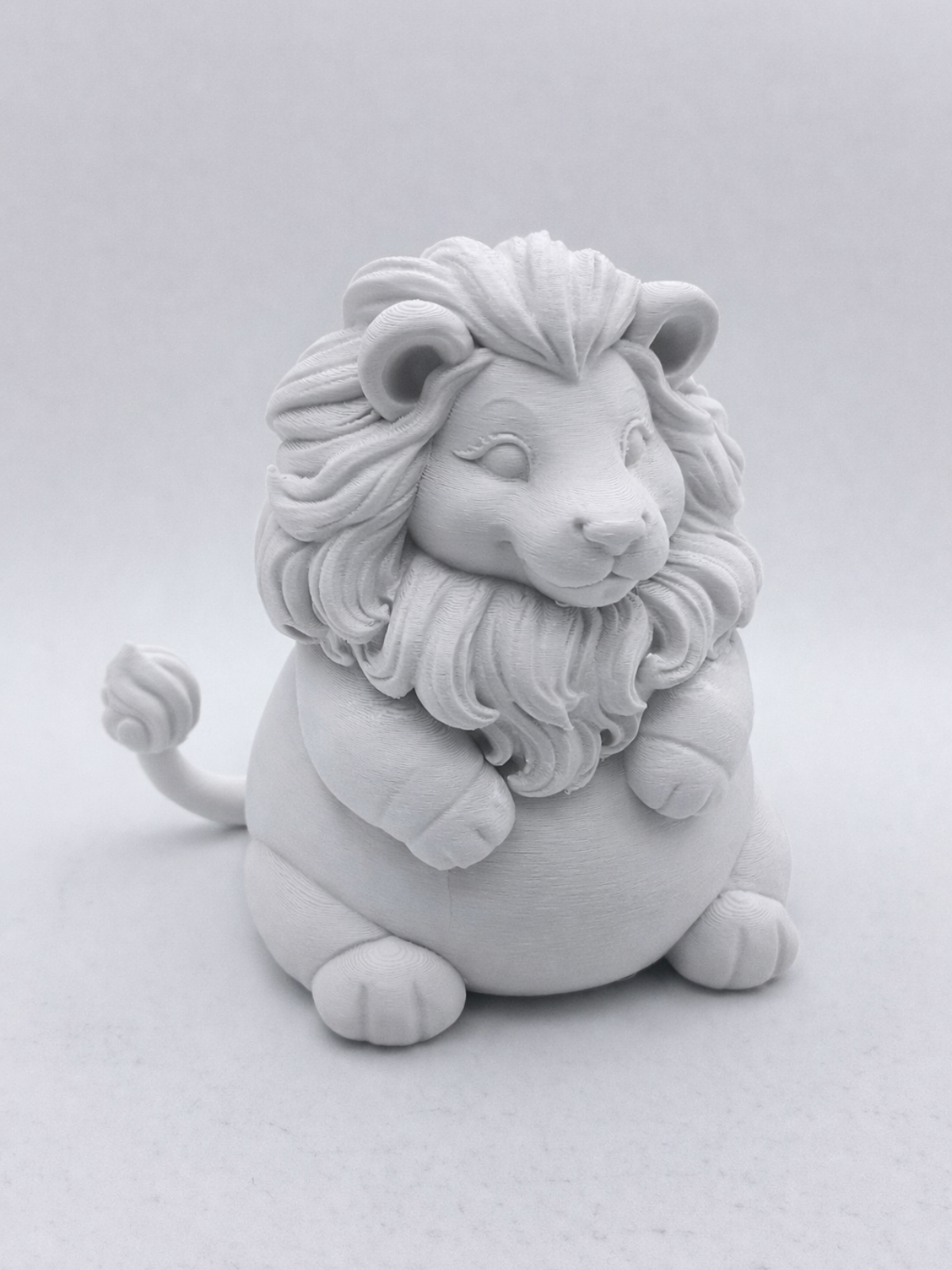 Paint Your Own Big Fat Lion - Sculpture paint kit with paints and brushes