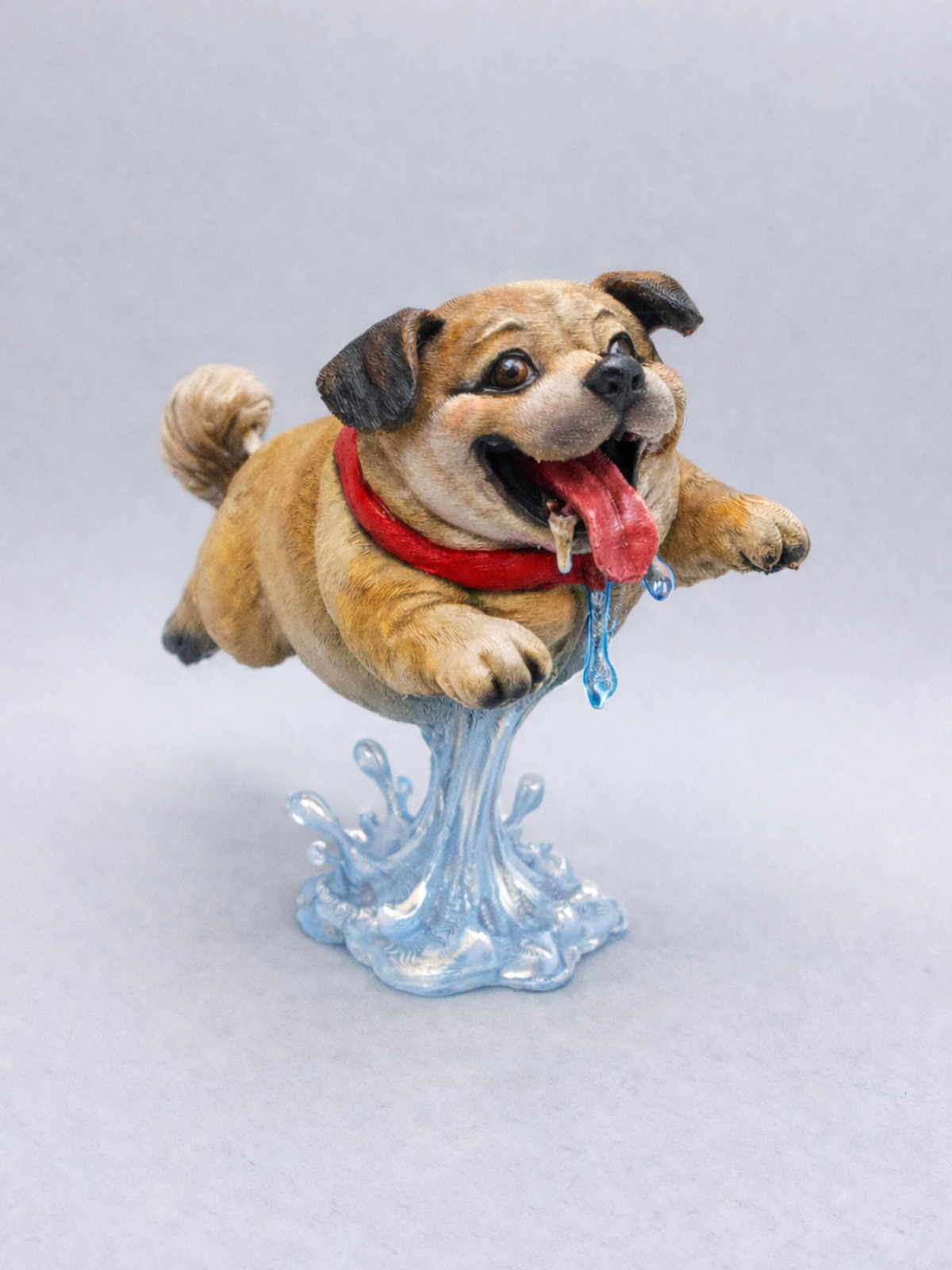 Paint Your Own Slobbery Dog - Sculpture paint kit with paints and brushes