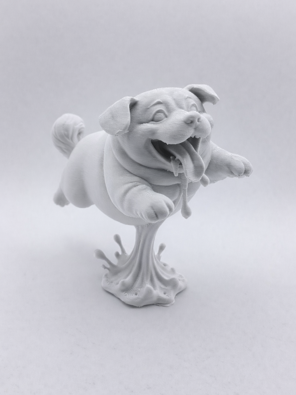 Paint Your Own Slobbery Dog - Sculpture paint kit with paints and brushes